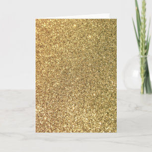 Faux Gold Glitter Foto Kaart