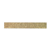 Faux Gold Glitter Foto Omwikkelbaar Adreslabel (Individueel)