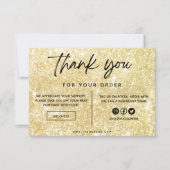 Faux Gold Glitter Hartelijk dank voor de toevoegin (Voorkant)