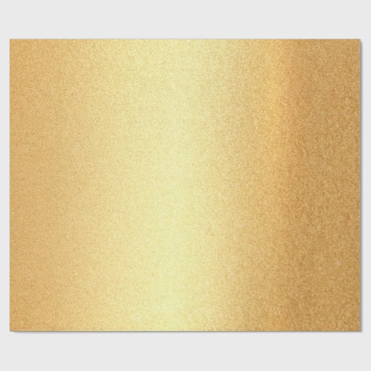 Faux Gold Glitter Modern Elegant Gouden Glanzend Cadeaupapier (Vlak)