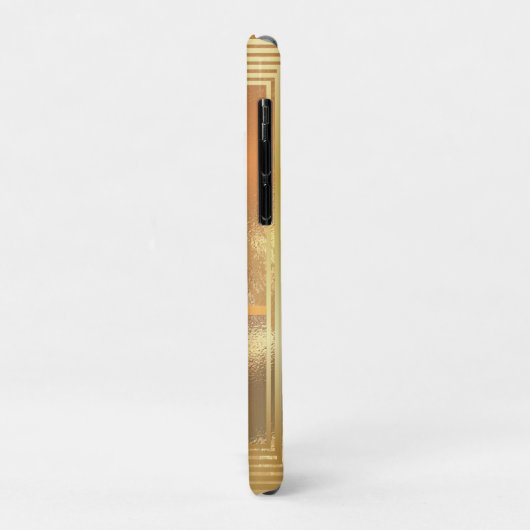 Faux Gold Glitter Monogram R Case-Mate iPhone Case (Achterkant/links)