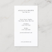 Faux Gold Glitter Pineappel Visitekaartje (Achterkant)