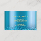 faux gold glitter seashell logo visitekaartje (Achterkant)