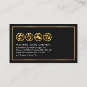 Faux Gold Hammers Home Reparaties Visitekaartje (Achterkant)