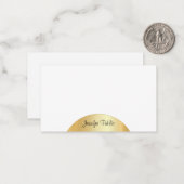 Faux Gold Handwrited Monogram Sjabloon Elegant (Voorkant / Achterkant in situ)