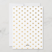 Faux Gold Happy Holidays Photo Carte photo moderne (Dos)