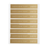 FAUX GOLD HAPPY NEW YEAR GREETING | ETIKET (Vel)