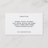 Faux Gold Headphone DJ Visitekaartje (Achterkant)