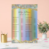 Faux Gold Iridescente Parties scintillant Foil Pri (Mariage)