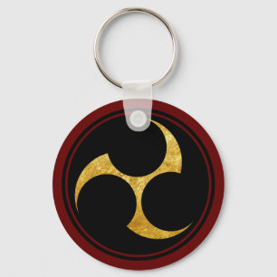  Faux Gold Kobayakawa Japan Mon Grafisch Sleutelhanger