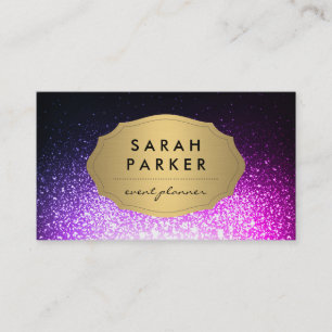 Faux Gold Label met Glitter Glam Sparkle