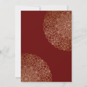 Faux Gold Lace Elegant Eid Feast Kaart (Achterkant)