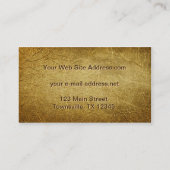 Faux Gold Leaf Visitekaartje (Achterkant)