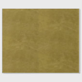 Faux Gold Leather Texture Cadeaupapier (Vlak)