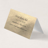 Faux Gold Leather Visitekaartjes (Achterkant)