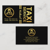 Faux Gold Lines Chauffeur Driver Visitekaartje (Voorkant / Achterkant)