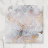 Faux Gold Marble Geometric Bedankjes Labels (Voorkant)