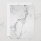 Faux Gold & Marble Graduation Invitation (Dos)