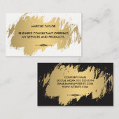 Faux Gold met verfraaid element Visitekaartje (Voorkant / Achterkant)