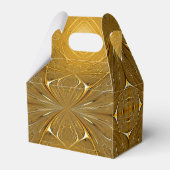 Faux Gold Metal Pattern-ontwerp Bedankdoosjes (Achterkant)