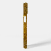 Faux Gold Metal Pattern-ontwerp Case-Mate iPhone Case (Achterkant / Rechts)