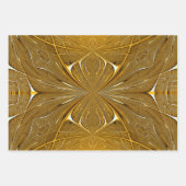 Faux Gold Metal Pattern-ontwerp Inpakpapier Vel (Voorkant)