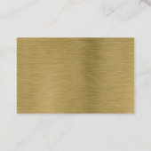 Faux Gold Metal Texture Détails Carte de boîtier (Dos)