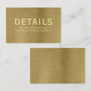 Faux Gold Metal Texture Détails Carte de boîtier