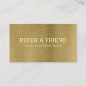 Faux Gold Metal Texture Referral Kaart (Voorkant)