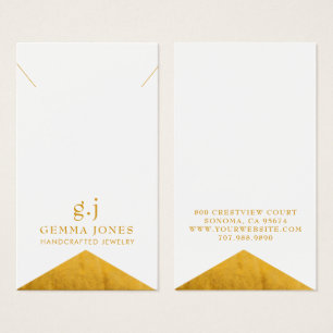 Faux Gold Metallic Folie Visitekaartje