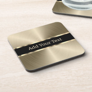 Faux Gold Metallic look Bier Onderzetter