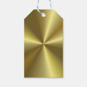 Faux Gold Metallic look Blank Elegant Sjabloon Cadeaulabel