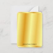 Faux Gold Metallic Look Modèle personnalisé (Dos)