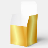 Faux Gold Metallic look Modern Elegant Sjabloon Bedankdoosjes (Geopend)