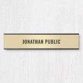 Faux Gold-minimalistisch design - modern, elegant  Deurbordje (Voorkant)