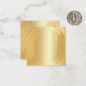 Faux Gold Modern Elegant Blank Trendy Sjabloon (Voorkant / Achterkant in situ)