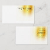 Faux Gold Modern Minimalist Elegant Sjabloon Visitekaartje (Voorkant / Achterkant)