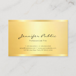 Faux Gold Modern minimalist - Professioneel Visitekaartje