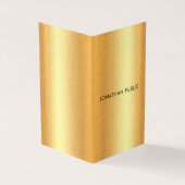 Faux Gold Modern minimalist - Professioneel Visitekaartjes (Buitenkant)
