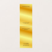 Faux Gold Modern Monogram Elegant Sjabloon Luxe Visitekaartjes (Binnenkant ongevouwen)