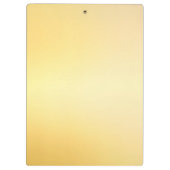 Faux Gold Modern Monogram Sjabloon Elegant Klembord (Achterkant)