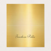 Faux Gold Modern Professional Trendy Visitekaartjes (Buitenkant ongevouwen)