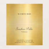 Faux Gold Modern Professional Trendy Visitekaartjes (Binnenkant ongevouwen)