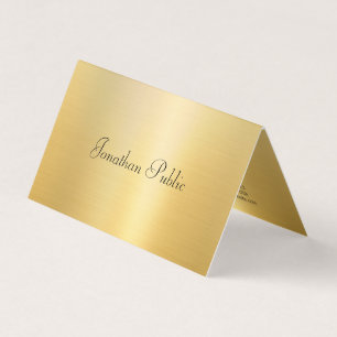 Faux Gold Modern Professional Trendy Visitekaartjes