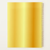 Faux Gold Moderne Élégant Monogramme Modèle tendan (Dos)