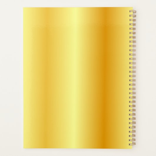 Faux Gold Moderne Élégant Monogramme Modèle tendan (Dos)