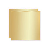 Faux Gold moderne Modèle blanc élégant (Devant/Arrière en situation)