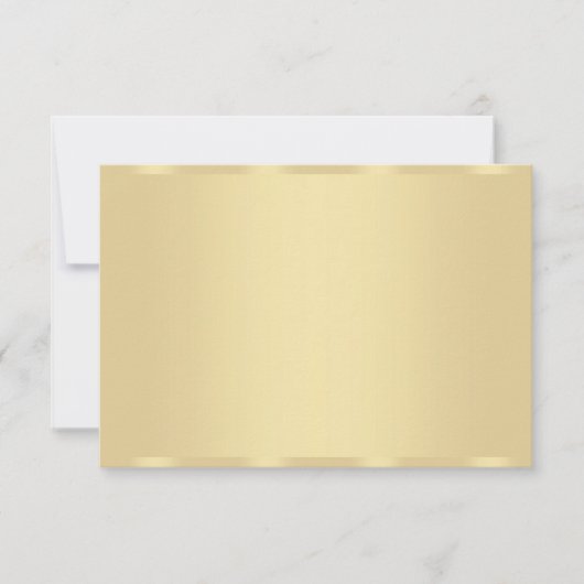 Faux Gold moderne Modèle blanc élégant (Devant)