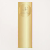 Faux Gold Monogram Fitness Persoonlijke Sjabloon Yogamat (Voorkant)