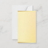 Faux Gold Monogramme Moderne minimaliste Modèle (Dos)